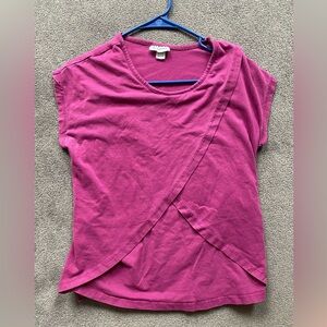 Oh! Mamma Pink Wrap-Style T-Shirt